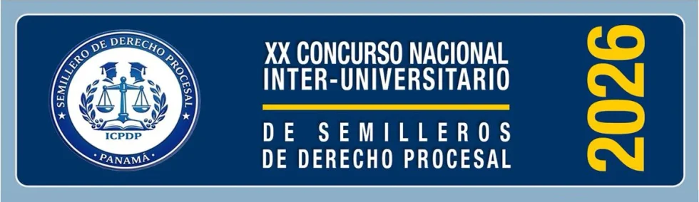 Banner oficial del XX Concurso Semilleros del Derecho Procesal 2026