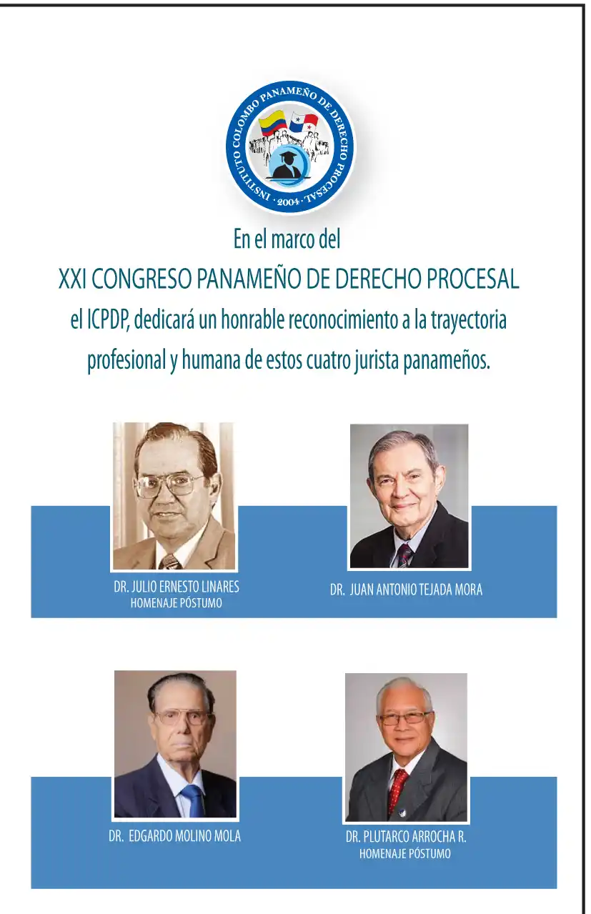 Galería de los homenajes y reconocimeintos en el marco del XXI Congreso Panameño de Derecho Procesal 2026